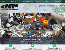Tablet Screenshot of discountimportparts.com